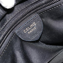 CELINE Circle Hand Bag Nylon Black Gold Auth 178011A-18
