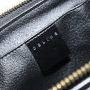 CELINE Macadam Canvas Pouch PVC Leather Brown Gold Auth 178013V-17