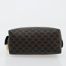 CELINE Macadam Canvas Pouch PVC Leather Brown Gold Auth 178013V-6