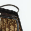 Christian Dior Trotter Canvas Hand Bag Beige Gold Auth 178014-9