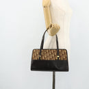 Christian Dior Trotter Canvas Hand Bag Beige Gold Auth 178014-17