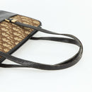 Christian Dior Trotter Canvas Hand Bag Beige Gold Auth 178014-6
