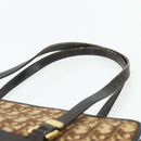 Christian Dior Trotter Canvas Hand Bag Beige Gold Auth 178014-7