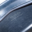 Christian Dior Trotter Canvas Hand Bag Navy Gold Auth 178015-16