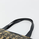 Christian Dior Trotter Canvas Hand Bag Navy Gold Auth 178015-8