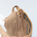 Christian Dior Honeycomb Canvas Shoulder Bag PVC Black Gold Auth 178016-19