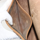 Christian Dior Honeycomb Canvas Shoulder Bag PVC Black Gold Auth 178016-12