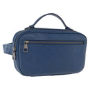 LOUIS VUITTON Damier Infini Ambreil Bag Leather Blue N41354 LV Auth 178019A-1