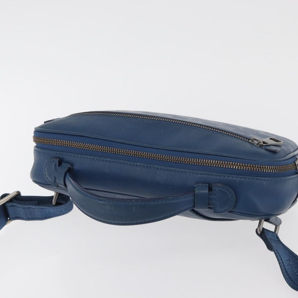 LOUIS VUITTON Damier Infini Ambreil Bag Leather Blue N41354 LV Auth 178019A