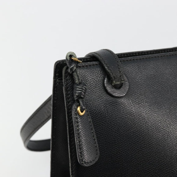 CHANEL Tote Bag Caviar Skin Black Gold CC Auth 178022