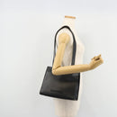 CHANEL Tote Bag Caviar Skin Black Gold CC Auth 178022-23