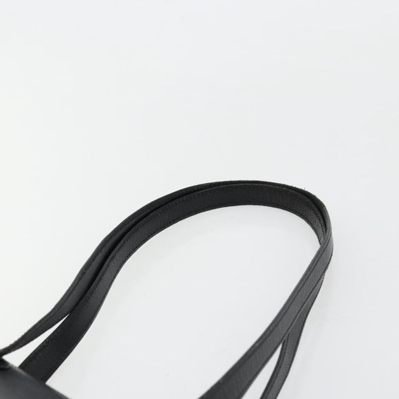 CHANEL Tote Bag Caviar Skin Black Gold CC Auth 178022
