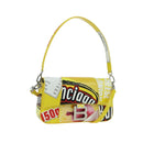 BALENCIAGA Hour glass Bag Leather 2way Yellow Silver 828976 Auth 178023SM-1