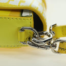 BALENCIAGA Hour glass Bag Leather 2way Yellow Silver 828976 Auth 178023SM-17
