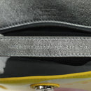 BALENCIAGA Hour glass Bag Leather 2way Yellow Silver 828976 Auth 178023SM-26