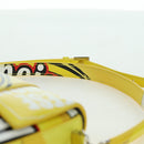 BALENCIAGA Hour glass Bag Leather 2way Yellow Silver 828976 Auth 178023SM-8