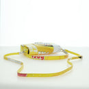 BALENCIAGA Hour glass Bag Leather 2way Yellow Silver 828976 Auth 178023SM-9