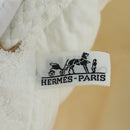 HERMES Tote Bag Pile White Gold Auth 178024V-19