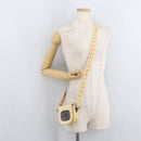 CELINE Shoulder Bag Leather Ivory Auth 178026A-23
