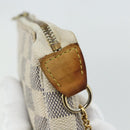 LOUIS VUITTON Damier Azur Mini Pochette Accessoires Pouch N63005 LV Auth 178031-18