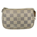 LOUIS VUITTON Damier Azur Mini Pochette Accessoires Pouch N63005 LV Auth 178031-13