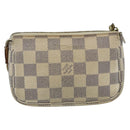 LOUIS VUITTON Damier Azur Mini Pochette Accessoires Pouch N63005 LV Auth 178031-2