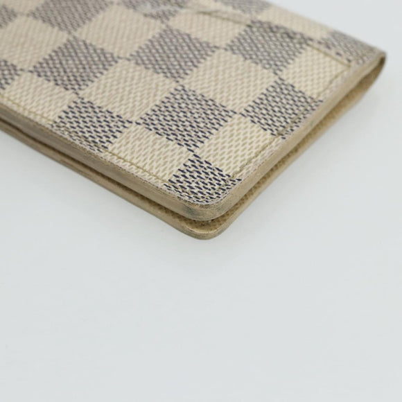 LOUIS VUITTON Damier Azur Organizer Dupoch Card Case N61727 LV Auth 178032A