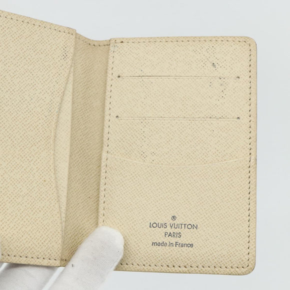 LOUIS VUITTON Damier Azur Organizer Dupoch Card Case N61727 LV Auth 178032A