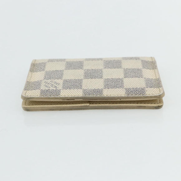 LOUIS VUITTON Damier Azur Organizer Dupoch Card Case N61727 LV Auth 178032A