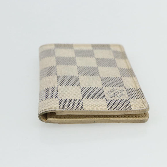 LOUIS VUITTON Damier Azur Organizer Dupoch Card Case N61727 LV Auth 178032A