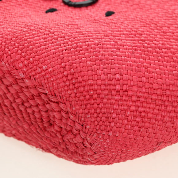 LOEWE Watermelon Tote Bag Raffia 2way Red Auth 178041SM