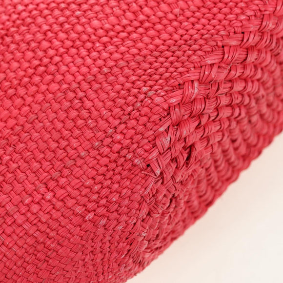 LOEWE Watermelon Tote Bag Raffia 2way Red Auth 178041SM
