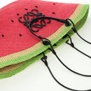 LOEWE Watermelon Tote Bag Raffia 2way Red Auth 178041SM-6