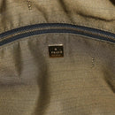 FENDI Zucca Canvas Vanity Pouch Brown Black Auth 178043-15