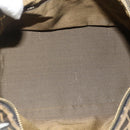 FENDI Zucca Canvas Vanity Pouch Brown Black Auth 178043-16