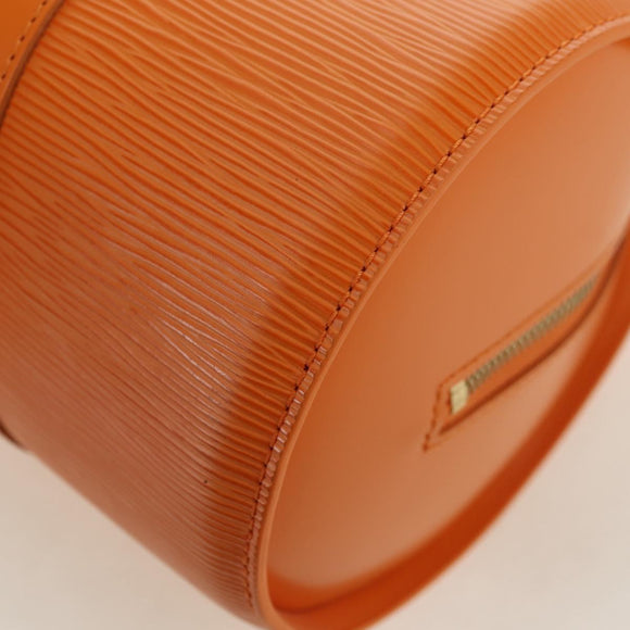 LOUIS VUITTON Epi Soufflot Hand Bag Orange Mandarin M5222H LV Auth 178045SAV