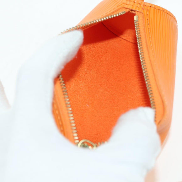 LOUIS VUITTON Epi Soufflot Hand Bag Orange Mandarin M5222H LV Auth 178045SAV