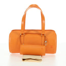 LOUIS VUITTON Epi Soufflot Hand Bag Orange Mandarin M5222H LV Auth 178045SAV-12