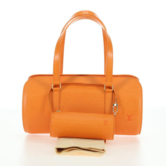 LOUIS VUITTON Epi Soufflot Hand Bag Orange Mandarin M5222H LV Auth 178045SAV