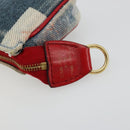 LOUIS VUITTON Monogram Denim Mini Pochette Accessoires Blue M68760 Auth 178048A-14