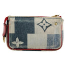LOUIS VUITTON Monogram Denim Mini Pochette Accessoires Blue M68760 Auth 178048A-3