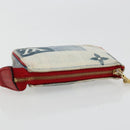 LOUIS VUITTON Monogram Denim Mini Pochette Accessoires Blue M68760 Auth 178048A-6