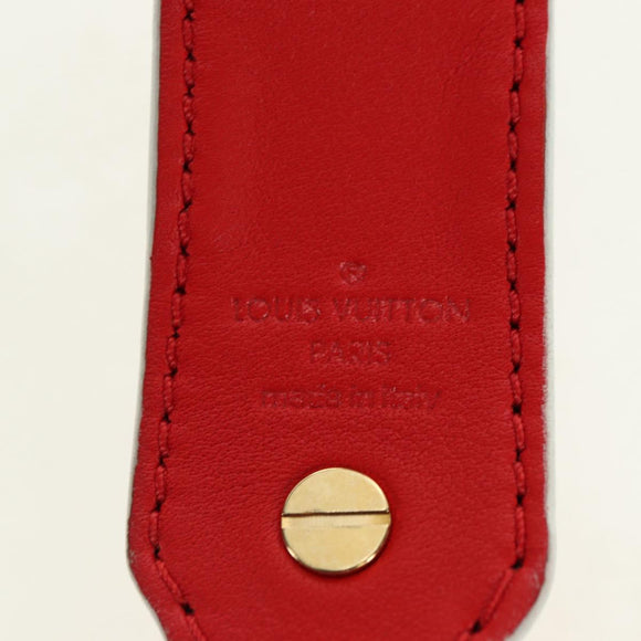 LOUIS VUITTON Monogram Shoulder Strap 41.7"" Rouge J02287 LV Auth 178051V
