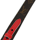 LOUIS VUITTON Monogram Shoulder Strap 41.7"" Rouge J02287 LV Auth 178051V-3