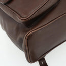 GUCCI Bamboo Backpack Leather Brown Gold 003 58 0016 Auth 178057-13