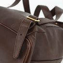 GUCCI Bamboo Backpack Leather Brown Gold 003 58 0016 Auth 178057-14