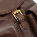 GUCCI Bamboo Backpack Leather Brown Gold 003 58 0016 Auth 178057-17