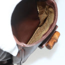 GUCCI Bamboo Backpack Leather Brown Gold 003 58 0016 Auth 178057-24