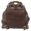 GUCCI Bamboo Backpack Leather Brown Gold 003 58 0016 Auth 178057-3