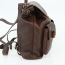 GUCCI Bamboo Backpack Leather Brown Gold 003 58 0016 Auth 178057-4